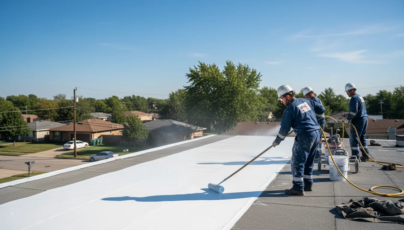 Commercial roof coating in Crestline, CA near me